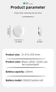 Rastreador Llavero Dispositivo antirrobo Gps Dispositivo antirrobo Etiqueta de aire para teléfono móvil Find My - Product Image 3
