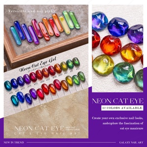JTING Nouvelle Arrivée 12 Couleurs Vernis Gel Néon Effet Œil de Chat Effet Galaxie Vernis à Ongles Gel Effet Œil de Chat Sans TPO/Hema Fournisseur OEM ODM Populaire - Product Image 4