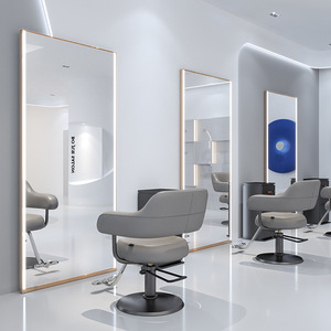 Miroir de Salon LED Moderne sur Pied, Miroir Coiffure Double Face pour Barbier et Salon de Beauté - Product Image 2