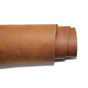 Vera pelle Crazy Horse con primo strato di cera oleosa, tessuto per borsa fatto <span class=keywords><strong>a</strong></span> mano in stile italiano. - Product Image 6