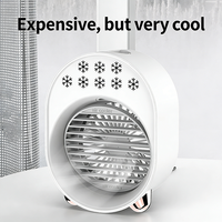 Ventilateur de bureau portable 2026 avec brumisateur personnel, 3 vitesses de vent, silencieux, USB, pour chambre, table, bureau