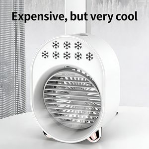 Ventilateur de bureau portable 2026 avec brumisateur personnel, 3 vitesses de vent, silencieux, USB, pour chambre, table, bureau - Product Image 4