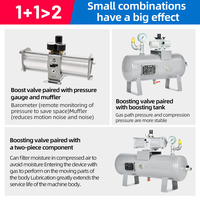 Régulateur de pression VBAT-10A Compresseur d'air Pneumatique Valve de surpression Pompe de surpression d'air complète avec réservoir de 10L