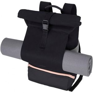 Sac à dos de voyage à enroulement personnalisé avec logo, sac à dos de sport de gym, tapis de yoga, sac à dos en RPET - Product Image 2