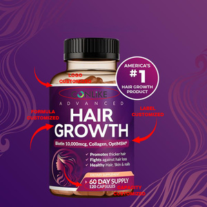 Cápsulas para el Crecimiento del Cabello OEM/ODM, Ricas en Biotina, Múltiples Vitaminas, Colágeno, Minerales y Ácido Fólico para el Cabello, 120 Cápsulas por Botella - Product Image 6