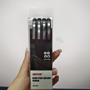 Set di penne per calligrafia con Logo personalizzato con 4 dimensioni a base d'acqua Non tossico dissolvenza a inchiostro e resistente all'acqua per la scrittura - Product Image 3