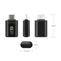 Adaptador WiFi USB C de Doble Banda, BT4.2, 600 Mbps, 2.4 GHz/5 GHz, 802.11ac, Tarjeta de Red Inalámbrica, Dongle para PC