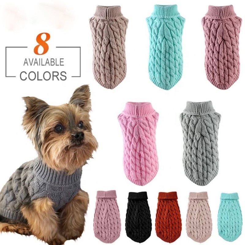 Warm Knitted Dog Sweater – Fashionable Autumn & Winter Pet Clothing for Dogs, XL Size, Multiple Colors - View 2