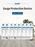 Parafoudre Chint NU6-II ignifuge pour usage domestique, alimentation 220V triphasée, niveau 1, 4P