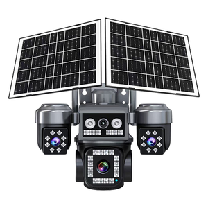 S9 Hieasy 5MP Four Screens 1200mAh 4G Outdoor Solar <b>Camera</b> Home Security PTZ Security CCTV Motion Tracking 10X Zoom HiEasy - Product Image 4