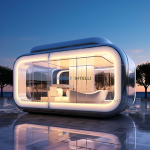 Conteneur extensible 4M en acier, maisonnette modulaire en panneaux sandwich, entièrement équipée d'une cuisine, eau chaude/froide, 110V/220V - Product Image 2