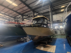 Barco de Pesca de <span class=keywords><strong>6</strong></span>.25 <span class=keywords><strong>Metros</strong></span> con Cabina Central Abierta, Embarcación de Aluminio de 21 Pies, Yate de Recreo Marítimo con Pasarela - Product Image 2