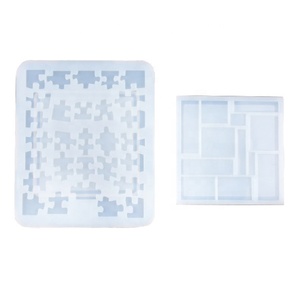 Brillant Silicone Puzzle Moule Résine <span class=keywords><strong>Jeu</strong></span> de Puzzle Moule Pour <span class=keywords><strong>Jeu</strong></span> de Table - Product Image 6