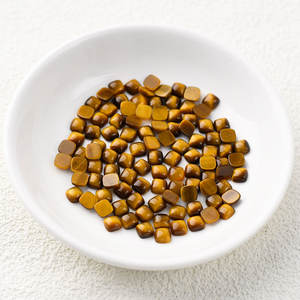 Batu Permata Mata Harimau Berkualitas Tinggi Grosir Bentuk Cushion Cabochon Kuning Datar Ukuran dan Bentuk Dapat Disesuaikan - Product Image 5