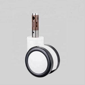 <span class=keywords><strong>Roulettes</strong></span> pivotantes avec frein à anneau de maintien, tige en nylon, fourche en TPR, noyau en PP pour chariots de transport, chariots utilitaires, chariots de service alimentaire - Product Image 6