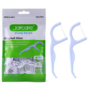 Cure-dents jetable de marque privée 50 pièces/sac choix de fil dentaire avec saveur de menthe pour les soins dentaires - Product Image 1