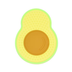 Новое поступление, прочная медленная кормушка в форме авокадо для домашних животных, Бесконтактный нескользящий портативный коврик для лизания с присоской - Product Image 4