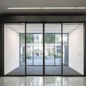 Puerta Corredera Comercial Profesional, Resistente al Fuego, Construcción Metálica Hueca, Cumple con ADA, Alta Seguridad para Edificios de Oficinas con Alto Tráfico - Product Image 2