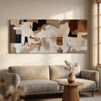 Vente en gros, dropshipping, peinture à l'huile Art Déco faite à la main sur toile de coton 450 GSM, cadre, tailles et motifs personnalisés, usage domestique et commercial