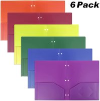 Carpeta perforadora de 3 agujeros de plástico impermeable personalizada, ranura para tarjeta de visita de PVC para Carpeta de documentos de papel de tamaño carta con dos bolsillos