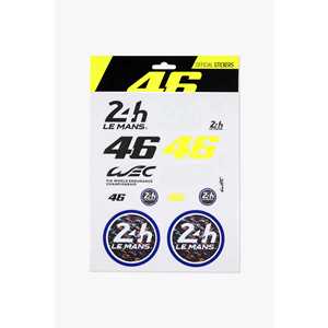 Pegatinas Oficiales para Auto VR46, Diseño Le Mans 24 Heures 46, Vinilo Acrílico Autoadhesivo Multicolor Premium para Motocicleta, en Oferta - Product Image 1