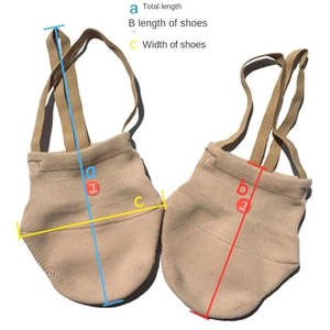 1 Par de Zapatos de Gimnasia Rítmica Tejidos para Adultos, Zapatos de Baile Personalizados con Protección, <span class=keywords><strong>Color</strong></span> <span class=keywords><strong>Piel</strong></span>, Suela Suave, Zapatos de Danza del Vientre - Product Image 2
