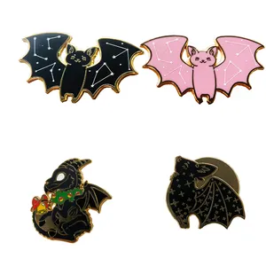 Factory Custom High Quality Metal Lapel Pins Manufacturer Design Cute Animal Hard Enamel Pins With Card