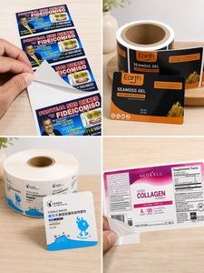 Etiquetas de Embalaje Resistentes al Agua Personalizadas, Etiquetas Autoadhesivas de Vinilo con Impresión de Logotipo para Cajas de Embalaje, Vidrio - Product Image 2
