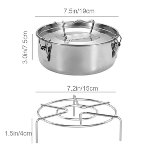 DFP01 Vente en gros : Marmite à vapeur portable avec couvercle et poignée, boîte repas isotherme, récipient chauffant pour extérieur - Product Image 6