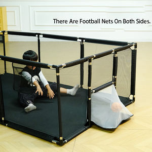 Parc <span class=keywords><strong>de</strong></span> jeu multifonctionnel pour bébé avec sac <span class=keywords><strong>de</strong></span> frappe, <span class=keywords><strong>panier</strong></span> <span class=keywords><strong>de</strong></span> basket et but <span class=keywords><strong>de</strong></span> football – Grand centre d'activités intérieur pour tout-petits avec clôture <span class=keywords><strong>de</strong></span> sécurité - Product Image 6