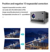 Projecteur intelligent Q96 E450 Android 9.0 WIFI 4K, projecteur vidéo 300 ANSI lumens BT HIFI, projecteur à écran miroir