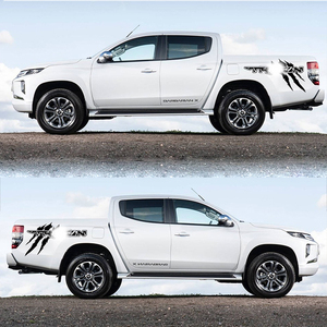 1 Par de Pegatinas Decorativas Todoterreno 4x4 para Camioneta Mitsubishi TRITON, Pegatinas de Vinilo - Product Image 2