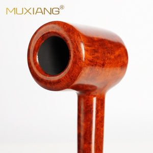 Muxiang Handmade Briarwood Pipe Straight Type Tobacco Pipe For Desktop Use - Product Image 3