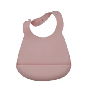 Factory Oem Custom Baby Products Bpa Free Washable Easy Wipe Clean Kids Bibs Cute Soft Silicone Baby Bib