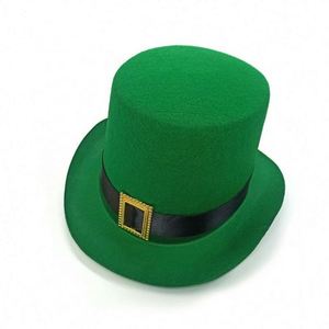 Sombrero de Papel Verde con Forma de Trébol para el Día de San Patricio, Festival Irlandés, Carnaval, Trébol de Tres Hojas 2024 - Product Image 6