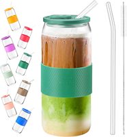 Coffee <strong>Cup</strong> <strong>Best</strong> <strong>Selling</strong> Product 16oz Borosilicate Can Shaped Cappuccino Espresso Maca <strong>Iced</strong> Coffee Glass Mugs Glass <strong>Cup</strong>