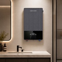 Chauffe-eau électrique instantané sans réservoir 7000W avec boîtier en plastique et commande intelligente pour évier de cuisine, camping-car, voiture et garage