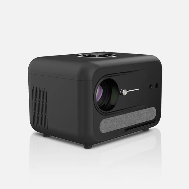 OEM New A6 LCD Subwoofer Mini Projector with Auto Focus/Keystone Correction 1200ANSI 1080P 4K 2G RAM BT WIFI Beamer