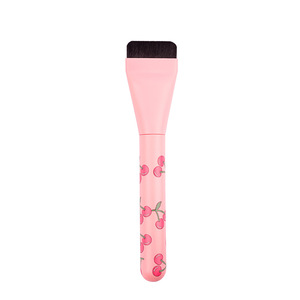 Ultra Thin Flat Foundation Brush Nylon Bristles Cherry Print Handle Concealer Detail Blending Tool - Product Image 5