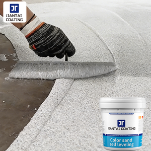 Revêtement de sol auto-nivelant en sable coloré époxy pour extérieur, effet marbre, résistant à l'usure, peinture pour sols résistante à l'eau - Product Image 1