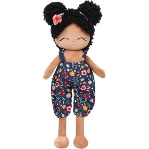 Jumbrace Soft 16 ''Baby Rag Doll Figura de peluche de juguete para niños pequeños Regalos de Navidad y cumpleaños en negro para niñas - Product Image 5