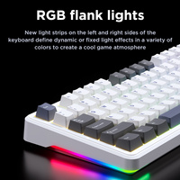 AULA F87 structure de joint personnalisé bricolage RGB rétro-éclairé 87 touches clavier de jeu professionnel sans fil