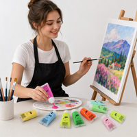 Ensemble de peinture acrylique OEM personnalisé, 22 ml, 12 couleurs, peinture d'artiste professionnelle non toxique avec MSDS pour toile, papier, tissu