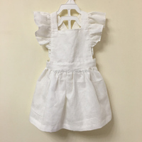 Robe pour bébé personnalisée 180-240 Gsm, robe courte pour enfants, robe en dentelle mignonne et élégante, robe en coton pour petites filles