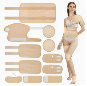 Organic Castor Oil Pack <b>Wrap</b> for Neck Adjustable Lightweight Elastic Strap Bamboo Cotton Anti-Oil Leak - Product Image 3