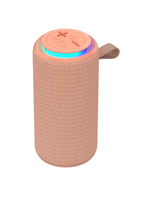 Speaker Portabel Kain Jedel Baru Lampu RGB Bercahaya Speaker Audio Stereo Nirkabel untuk Perjalanan Luar Ruangan Dengan Tali Gantungan SA-411