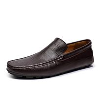 Chaussures d'été décontractées pour hommes, mocassins en cuir respirants, chaussures bateau à enfiler, marque de luxe italienne, mocassins de conduite pour hommes, taille 37-47