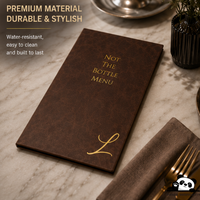 Menu lumineux pour bar à vin, menu éclairé A4/A5, couverture de menu lumineuse, dossier de menu LED lumineux