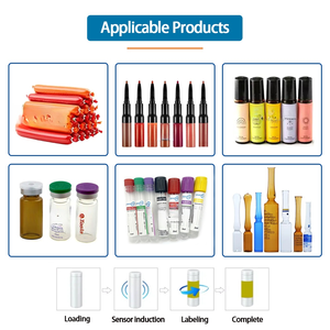 Elektrisch angetriebene automatische Desktop-Crayon-Plastikflaschen-Etikett ier maschine für Glas ampullen fläschchen für Reagenzglas-SPS-Kern - Product Image 5
