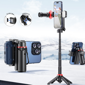 Mini Treppiede Selfie Stick F07 con Apertura a Tocco Singolo, Quadripode con Telecomando Wireless 360° °   Supporto Rotante in Lega di Alluminio per Vlog e Streaming Live - Product Image 3